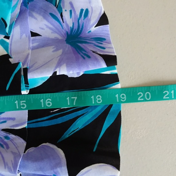 ☆☆SOLD☆☆ Trim Shaper Tropical Print Tankini Top - Picture 5 of 8